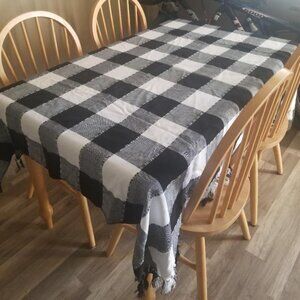 Tablecloth Black & White 55x59.5